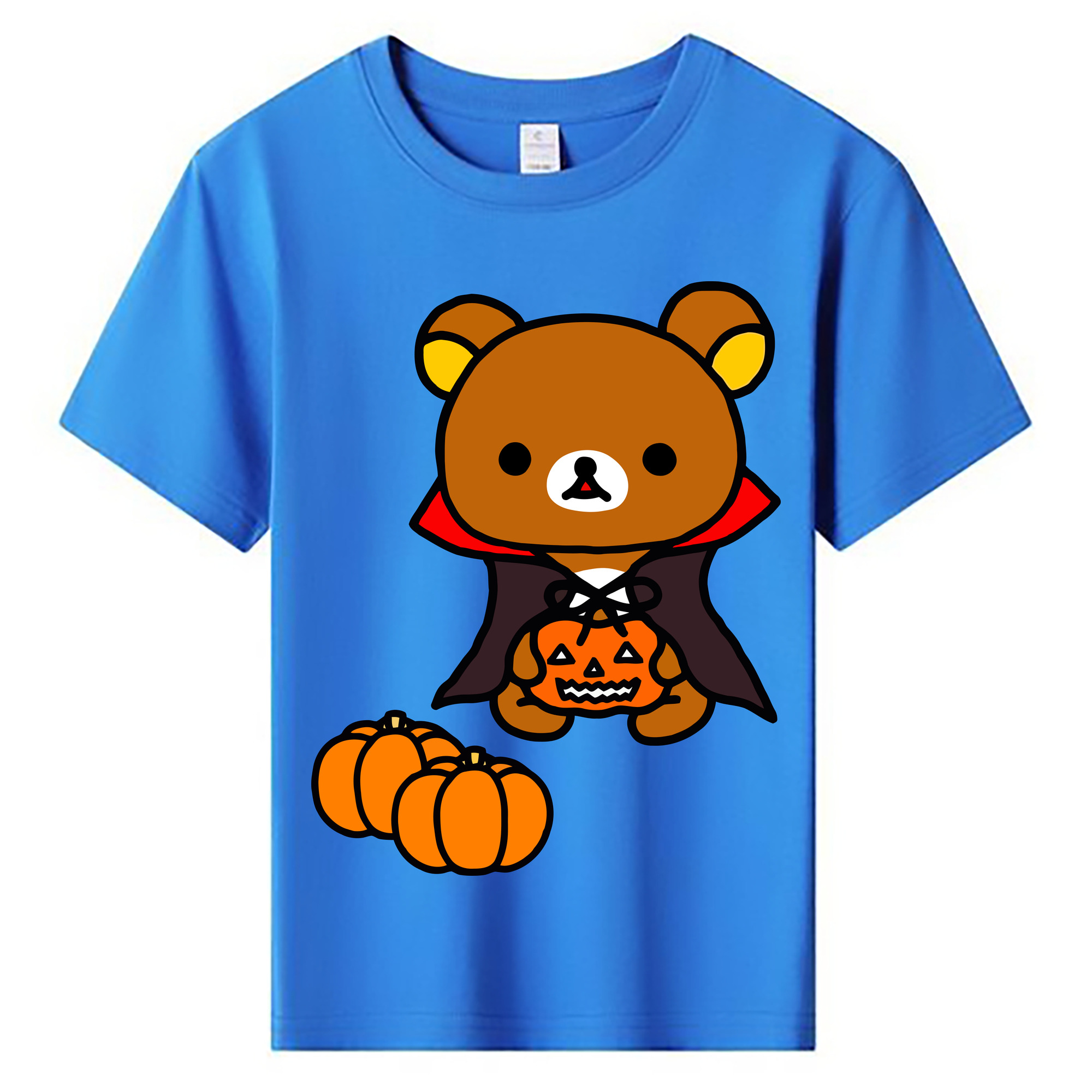 （画像用） リラックマ リラックマ キイロイトリ Rilakkuma Korilakkuma Kiiroitori 綿100％キッズTシャツ（フロントプリント）